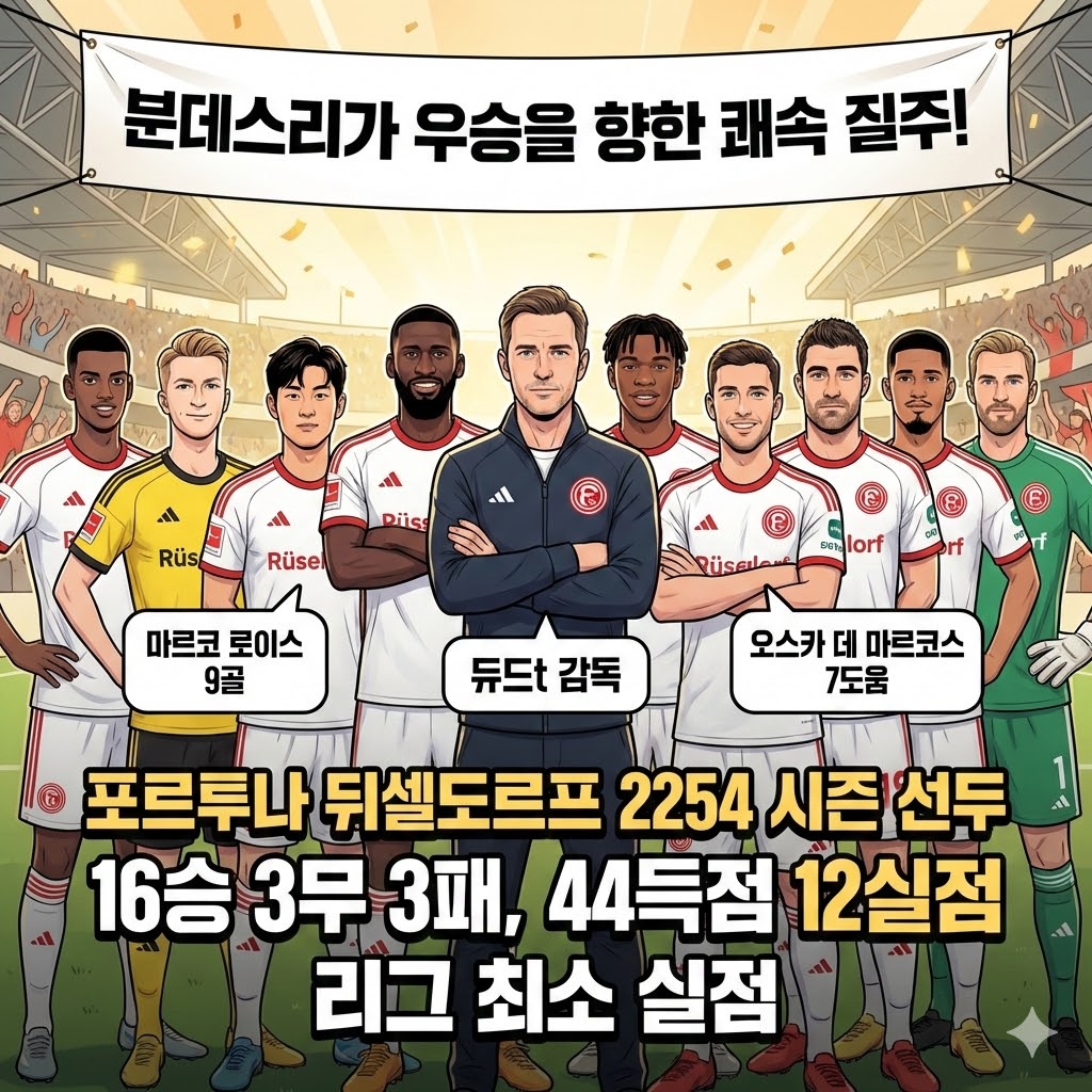 [뒤셀도르프] 리그 제패 넘본다! 압도적 질주!